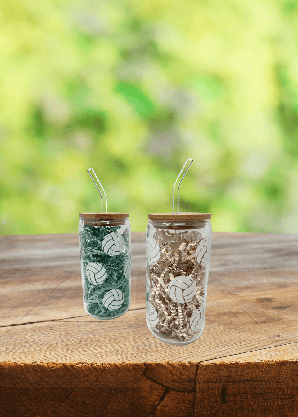 Volleyball Glass Tumbler